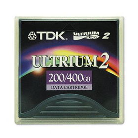 1/2"" Ultrium LTO-2 Cartridge, 1998ft, 200GB Native/400GB Compressed Capacity