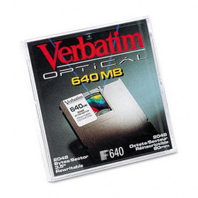 Verbatim 91250 - Magneto Optical Disk, 3.5, 640MB, 2,048 Bytes/Sector, Rewritableverbatim 