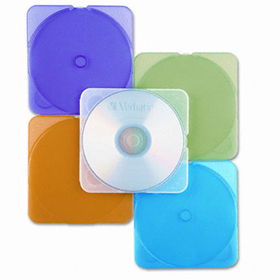TRIMpak CD/DVD Case, Assorted Colors, 10/Pack