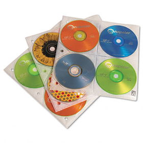Two-Sided CD Storage Sleeves for Ring Binder, 25/Pack