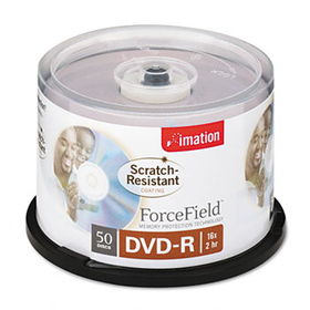 imation 18217 - Scratch-Resistant DVD-R Discs, 4.7GB, 16x, Spindle, Silver, 50/Packimation 