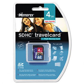 Secure Digital TravelCard, Class 4, 4GBmemorex 