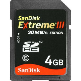 4GB Extreme III High-Speed SD Memory Cardextreme 