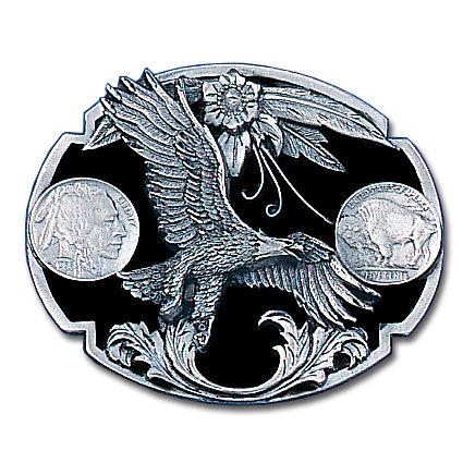 Belt Buckle - Eagle (Diamond Cut)pewter 
