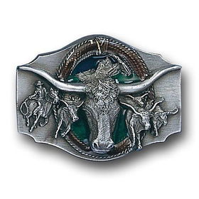Pewter Belt Buckle - Steerheadpewter 