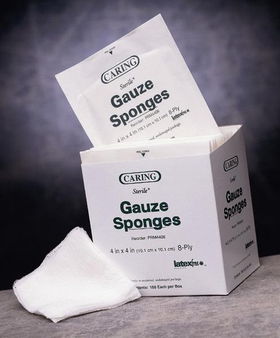 Caring Sterile Gauze Sponges Case Pack 2400