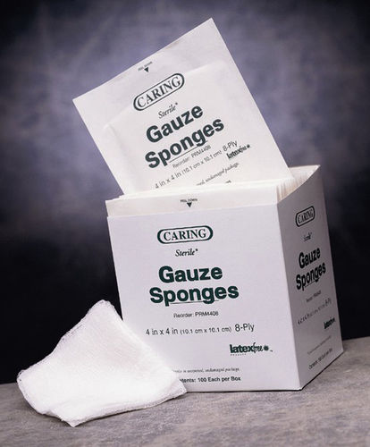 Caring Sterile Gauze Sponges 4"" Case Pack 50caring 
