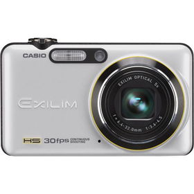 Silver EX-FC100 9MP Compact Hi-Speed Digital Camera with 5x Optical Zoom and 2.7\ LCD"