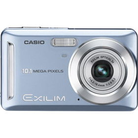 Blue 10MP Compact All-Metal Camera with 3x Optical Zoom and 2.7\" LCD