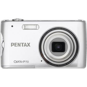 Silver OPTIO P70 12MP Ultra-Slim Digital Camera with 4x Optical Zoom and 2.7\" LCDsilver 