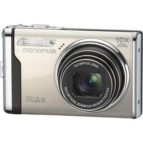 Champagne STYLUS-9000 12MP Digital Camera with 10x Wide-Angle Optical Zoom, 2.7\" LCD and Auto Intelligent