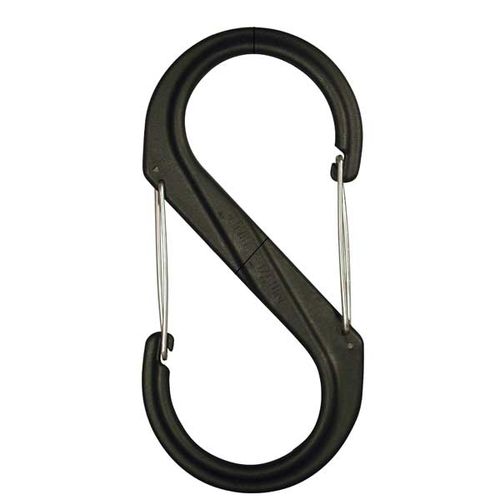 S-Biner Plastic, Size #2, Black with Black Gates