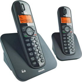 DECT Cordless Phone - 2 Handsets