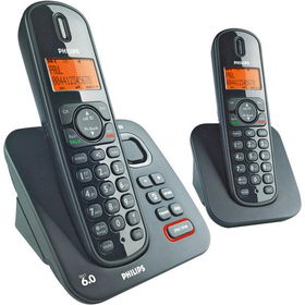 DECT Cordless Phone With Digital Answering System - 2 Handsets