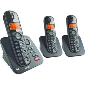 DECT Cordless Phone With Digital Answering System - 3 Handsets