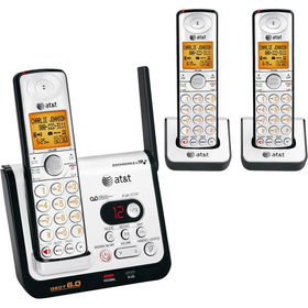 DECT 6.0 Cordless Phone With Caller ID And ITAD - 3 Handsets