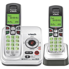 DECT 6.0 Cordless Phone With Caller ID And ITAD - 2 Handsets