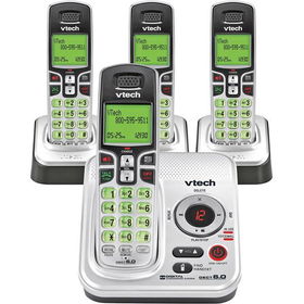 DECT 6.0 Cordless Phone With Caller ID And ITAD - 4 Handsetsdect 