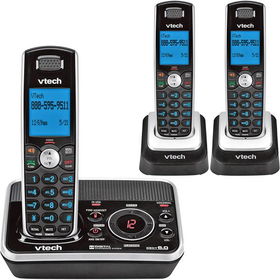 DECT 6.0 Cordless Phone With Caller ID And ITAD - 3 Handsets