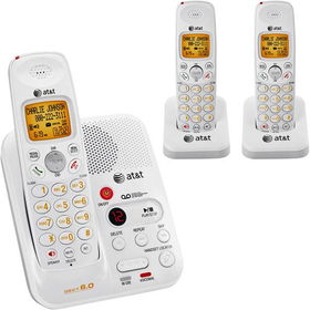 DECT 6.0 Cordless Phone With Caller ID And ITAD - 3 Handsets