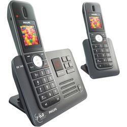 Expandable SE7 Series Cordless Telephone With Color LCD, Caller ID And Answering Machine - 2 Handsets