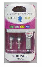 Stereo Earphones with Volume Control Case Pack 200