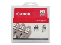 INK, BCI-24, 2 BLACK, 1 COLORink 