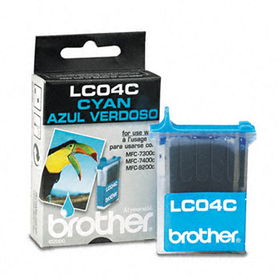 Brother LC04C - LC04C Ink, 410 Page-Yield, Cyan