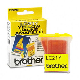Brother LC21Y - LC21Y Ink, 450 Page-Yield, Yellow
