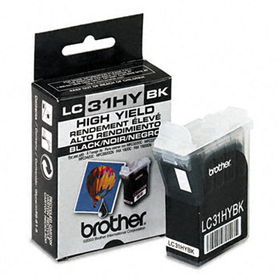 Brother LC31HYBK - LC31HYBK High-Yield Ink, 900 Page-Yield, Black