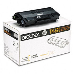 TN670 High-Yield Toner, 7500 Page-Yield, Blackbrother 