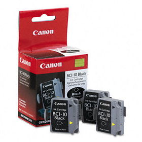 Canon BCI10 - BCI10 (BCI-10) Ink Tank, 170 Page-Yield, 3/Pack, Blackcanon 