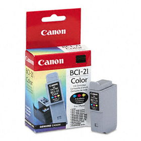 Canon BCI21 - BCI21 (BCI-21) Ink Tank, 200 Page-Yield, Tri-Color