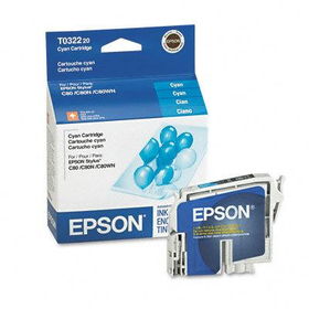 Epson T032220 - T032220 DURABrite Ink, 420 Page-Yield, Cyanepson 