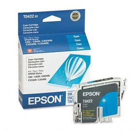 Epson T042220 - T042220 DURABrite Ink, 420 Page-Yield, Cyanepson 