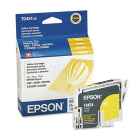 Epson T042420 - T042420 DURABrite Ink, 420 Page-Yield, Yellowepson 