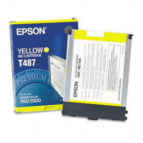 Epson T487011 - T487011 Ink, 3200 Page-Yield, Yellowepson 