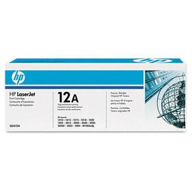 Q2612A (HP 12A) Toner, 2,000 Page-Yield, Blacktoner 