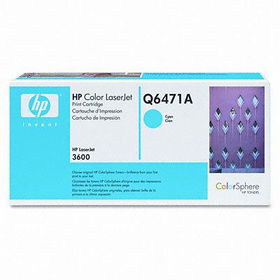 Q6471A Toner, 4,000 Page-Yield, Cyantoner 