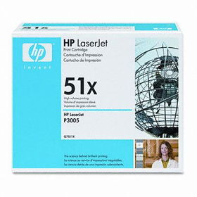 Q7551X (HP 51X) Toner, 13000 Page-Yield, Blacktoner 