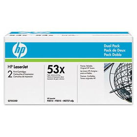 Q7553X (HP 53X)Toner, 7000 Page-Yield, Blacktoner 