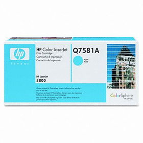 Q7581A Toner, 6000 Page-Yield, Cyantoner 