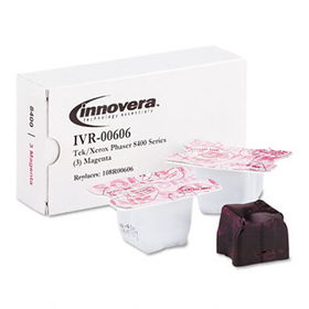 Innovera 00606 - 00606 Compatible Solid Ink Stick, 1,133 Page-Yield, 3/Pack, Magentainnovera 