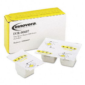 Innovera 00607 - 00607 Compatible Solid Ink Stick, 1,133 Page-Yield, 3/Pack, Yellowinnovera 