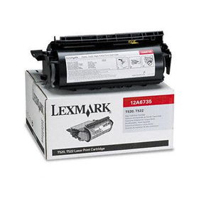 12A6735 High-Yield Toner, 20000 Page-Yield, Blacklexmark 