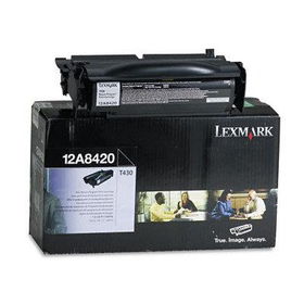 12A8420 Toner, 6000 Page-Yield, Blacklexmark 