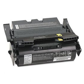 64004HA High-Yield Toner for Labels, 21000 Page-Yield, Blacklexmark 