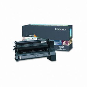 C7700YH High-Yield Toner, 10000 Page-Yield, Yellowlexmark 