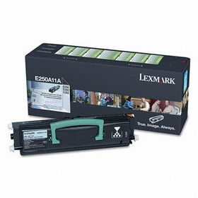 E250A11A Toner, 3500 Page-Yield, Blacklexmark 