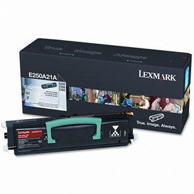 E250A21A Toner, 3500 Page-Yield, Blacklexmark 